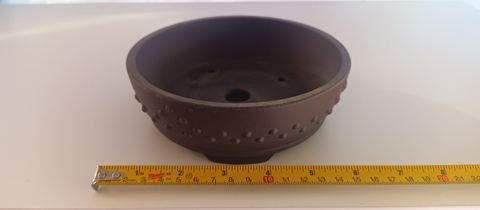 Unglazed Round Bonsai Pot, 143mm